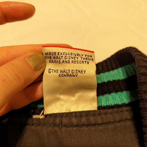 Teal & Purple 90s Mickey Mouse Disney letterman's jacket unisex large - Picture 12 of 16